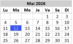 Calendrier conseil mai 2026